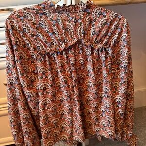 Entro skirt set L smocked waist and sleeve